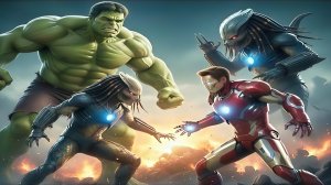 Халк и Железный человек против легиона Чужих. Кто победит в этой эпичной схватке?