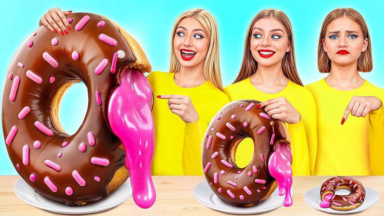 Большая, Средняя или Маленькая Тарелка Челлендж | Смешные Рецепты с Едой от Multi DO Challenge смотреть онлайн