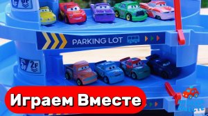 ИГАРЕМ ВМЕСТЕ В ИГРУШКИ ИЗ МУЛЬТИКА ТАЧКИ ДЛЯ ДЕТЕЙ ⚡ ИГРУШЕЧНЫЙ МОЛНИЯ МАККУИН И ДРУЗЬЯ часть 2