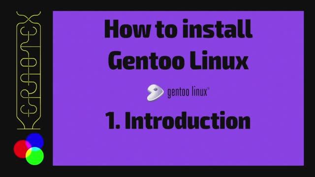 01 - Введение - Как установить Gentoo Linux