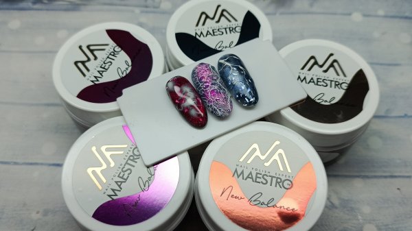 Новогодние новинки от Maestro 🔥Витражные гели для наращивания 💥