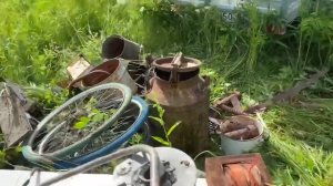 Игрушки СССР и куча меди на огромной деревенской свалке! #металлокоп    #копметаллолома #копарь