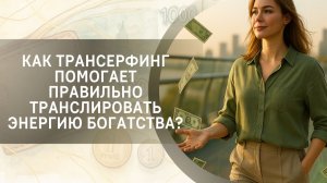 Как Трансерфинг помогает правильно транслировать энергию богатства?