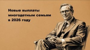 Новые выплаты многодетным семьям в 2026 году: что изменится