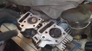 Головка с увеличенными клапанами на мопед alpha vento