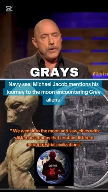 Navy seal Michael Jacob mentions his journey to the Moon encountering Grey aliens смотреть онлайн