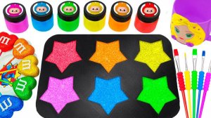 Мультики для Детей и малышей. Превращение звездочек в бусинки. Мультики залипалки