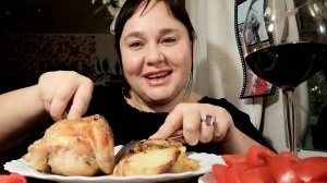 Мукбанг Сама наготовила  Сама ем ✔️
