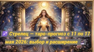 ♐ Стрелец — таро-прогноз с 11 по 17 мая 2026: выбор и расширение 🔮