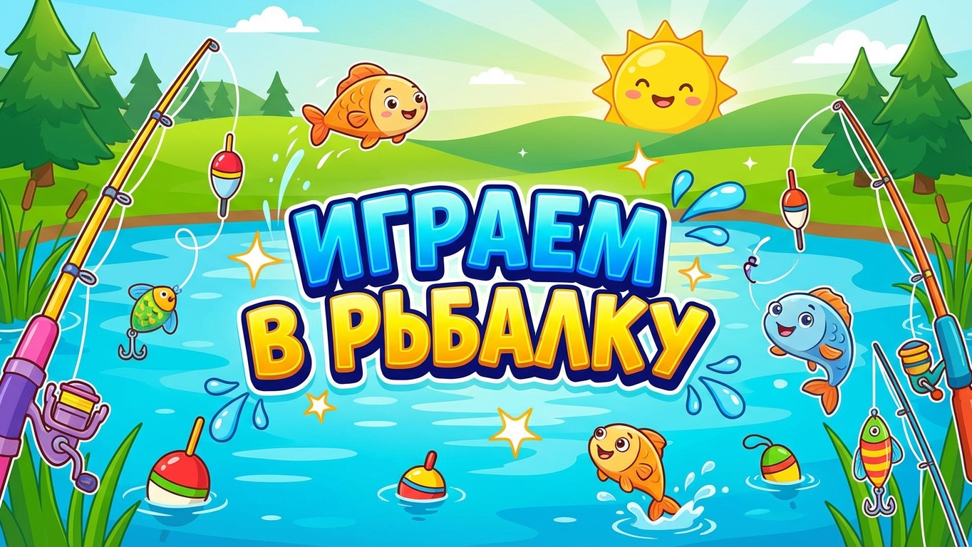 ИГРАЕМ В РЫБАЛКУ // ДЕТСКАЯ ИГРА смотреть онлайн
