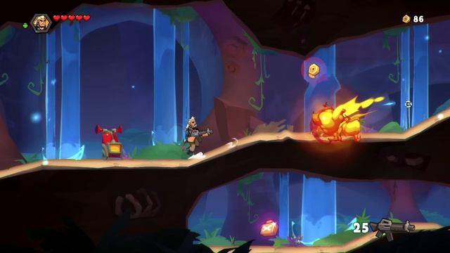 blast brigade vs. dr. cread прохождение #1дикая лагуна и бой с кибергоргонавт смотреть онлайн