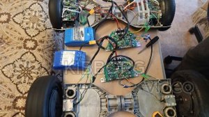 №101 Полноприводная платформа с радиоуправлением из гироскутеров. Танковое управление.