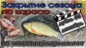 Закрытие сезона по карасю на спиннинг. Мормышинг. Декабрь