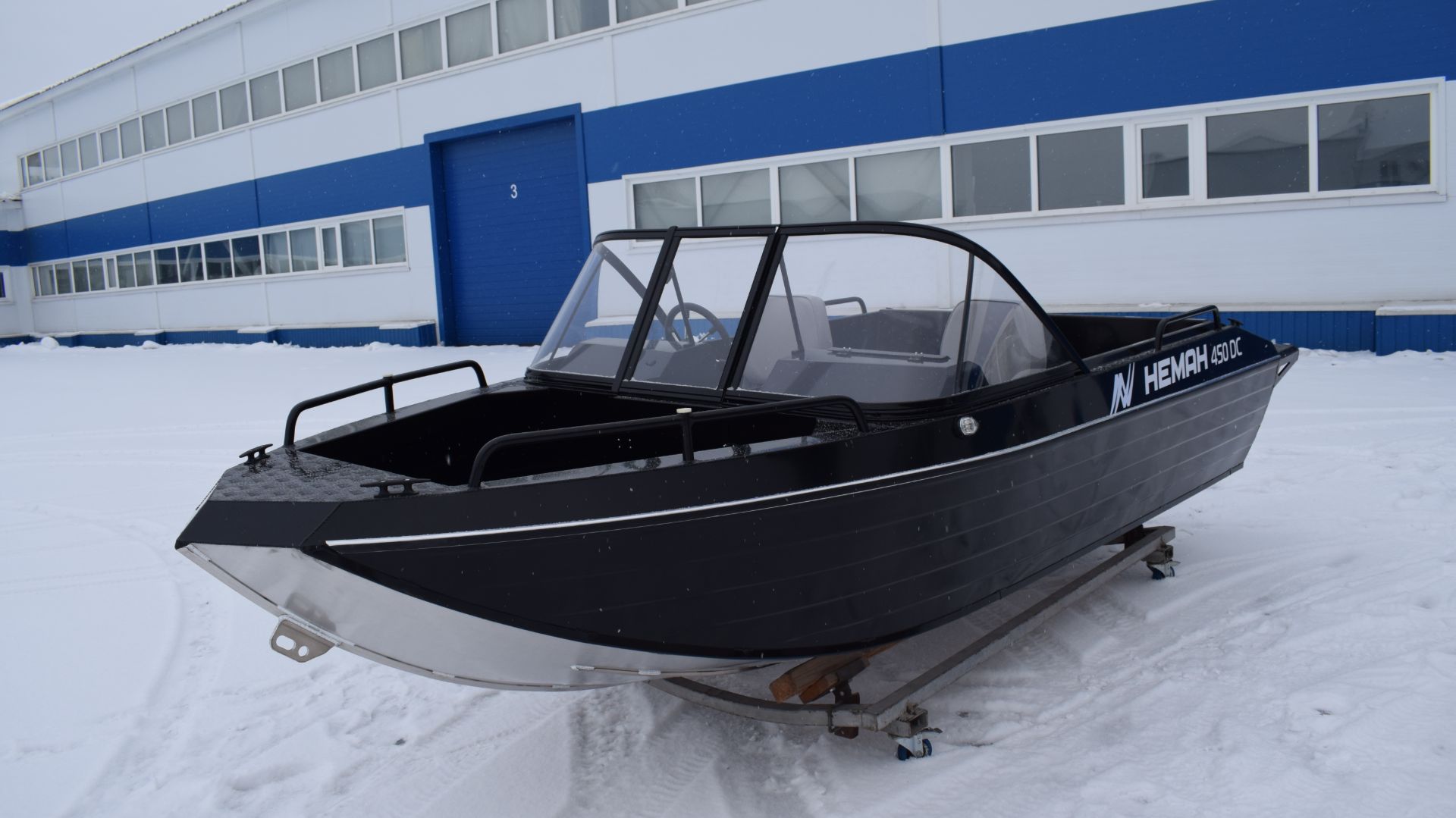 Обзор на алюминиевый катер с мотором Neamn 450 DC + Мотор MARLIN MFI 70