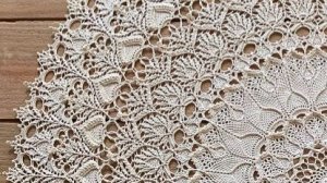 МК по вязанию салфетки Эфир. Часть 3. Ряд 9