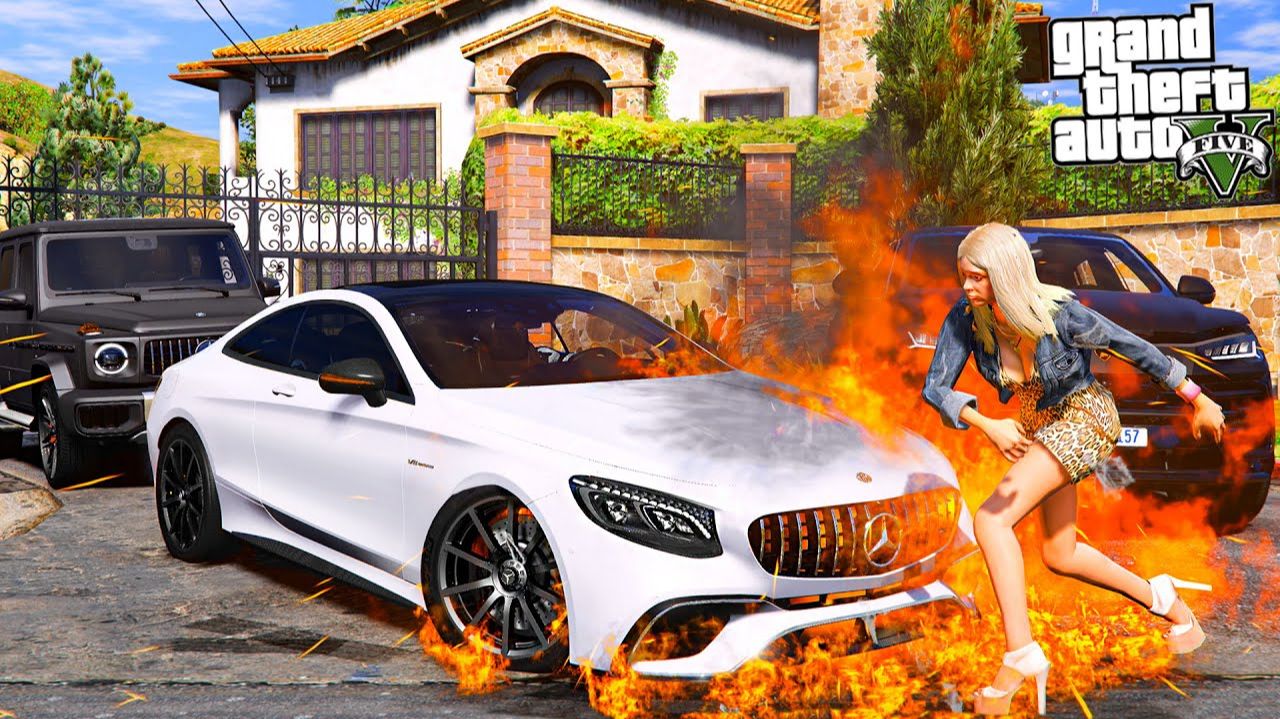 ОТЕЦ И СЫН В GTA 5 - БЫВШАЯ ПОДОЖГЛА МОЙ АВТОПАРК! МОЙ ГЕЛИК СГОРЕЛ ДОТЛА! ВОТЕР смотреть онлайн