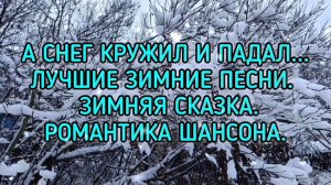 А СНЕГ КРУЖИЛ И ПАДАЛ... ЛУЧШИЕ ЗИМНИЕ ПЕСНИ. ЗИМНЯЯ СКАЗКА. РОМАНТИКА ШАНСОНА