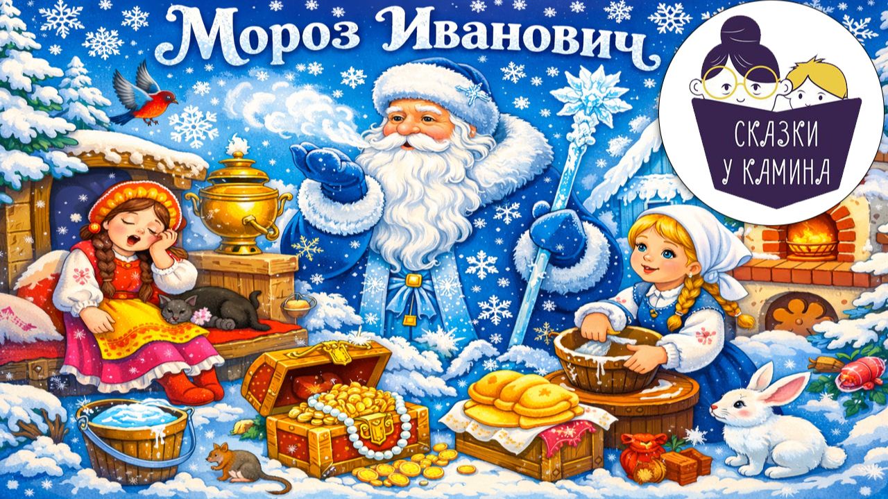 Мороз Иванович. Сказки на ночь для детей. Сказки у камина | Аудио сказки |Русские народные сказки смотреть онлайн