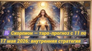 ♏ Скорпион — таро-прогноз с 11 по 17 мая 2026: внутренняя стратегия 🔮