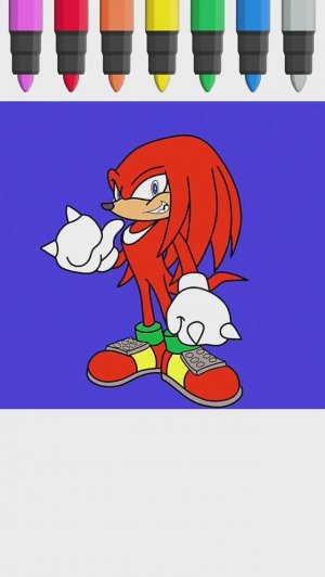 Как нарисовать Наклз Ехидну - Соник | Рисование и раскраски для детей