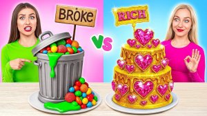 Богатое vs Бедное Украшение Торта Челлендж | Кухонные Лайфхаки и Хитрости от Multi DO Challenge