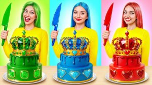 Девушка Изумруд, Рубин и Бриллиант Укрась Торт Челлендж | Съедобная Битва от Multi DO Challenge