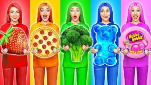 24 часа едим еду одного цвета Челлендж #10 от Multi Do Challenge