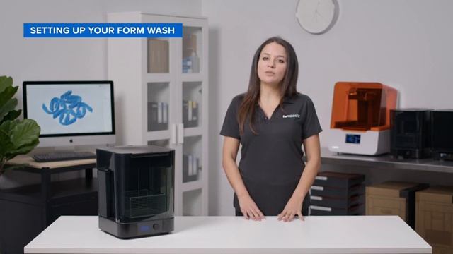 Мойка для стоматологических 3D-моделей Form WASH_ распаковка и подключение