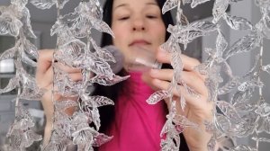 Your hair is soft plastic flower garland asmr