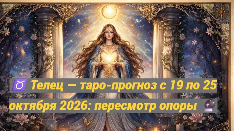 ♉ Телец — таро-прогноз с 19 по 25 октября 2026: пересмотр опоры 🔮