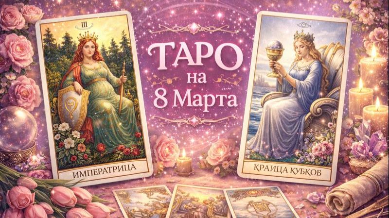 🌸 Таро на 8 Марта: энергия любви, внимания и внутреннего сияния 🔮✨