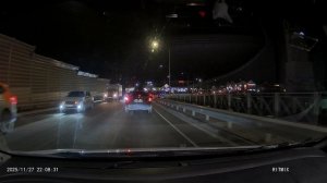 Видеорегистратор-зеркало RITMIX AVR-9110 съемка ночью