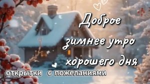 Доброе Зимнее Утро: пожелания хорошего дня