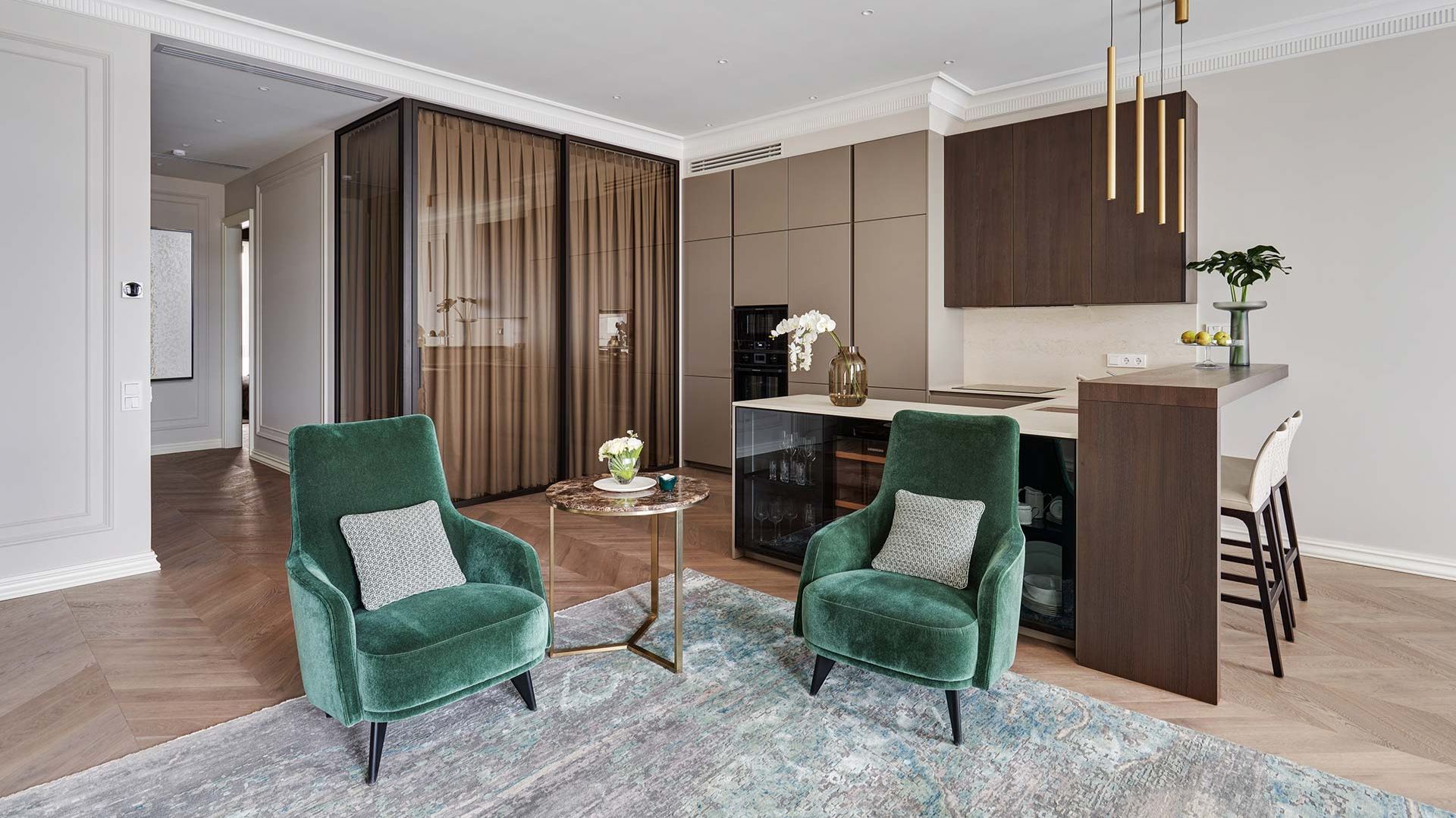 Дизайн и ремонт квартиры в стиле «Неоклассика» ЖК Balchug Viewpoint