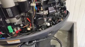 Запуск лодочного мотора Yamaha F60 2012 год.