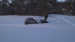 Первый выезд на новом мотобуксеровщике Шармакс S 500 эндуро