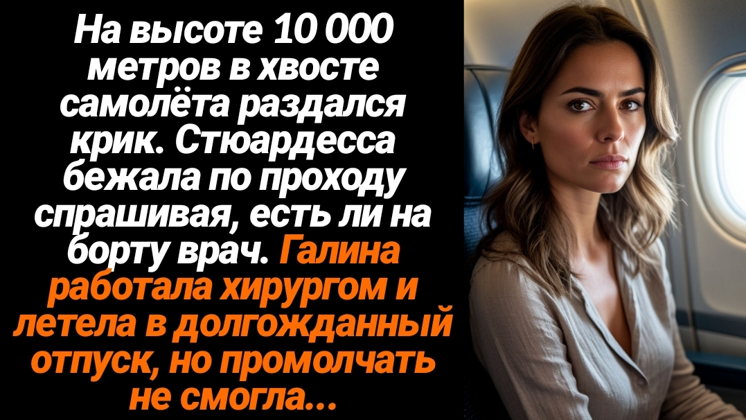 Жизненные Истории/На высоте 10 000 метров в хвосте самолёта раздался крик. Стюардесса бежала по прох смотреть онлайн