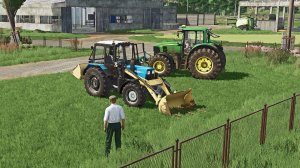 МТЗ-82.2 Складирование тюков. FS25 Сосновка