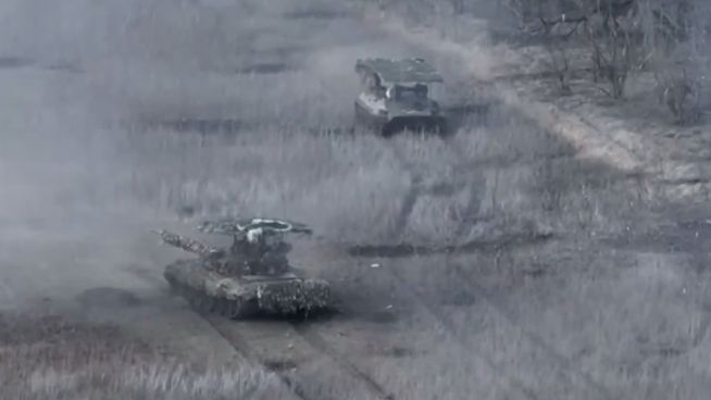 Работа танка Т-72Б3М группировки войск "Север" смотреть онлайн