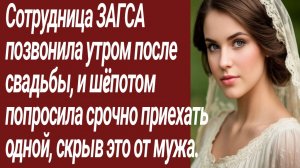 Истории для Вас/Сотрудница ЗАГСА позвонила утром после свадьбы/Жизненные истории/Аудиорассказ