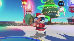 Снег в PlayStation 5 (PS5)/ Астробот превратился в Санту/Робот AstroBot готовится к Новому Году