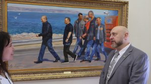 Художник,академик РАХ Олег Путнин рассказывает о работе над картиной "Открытие Крымского моста"