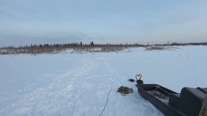 Ловля налима. Установка и проверка перемётов на Енисее.