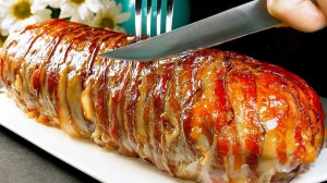 Вкуснятина нереальная из фарша. Мясной рулет из фарша на праздничный стол. СРОЧНО приготовить