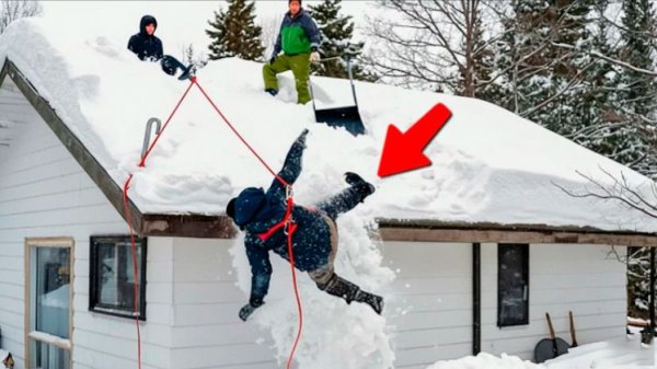 NEW! BRAIN TIME.  ЭПИЧНЫЕ МОМЕНТЫ И ФЕЙЛЫ УБОРКИ СНЕГА, СНЯТЫЕ НА КАМЕРУ!