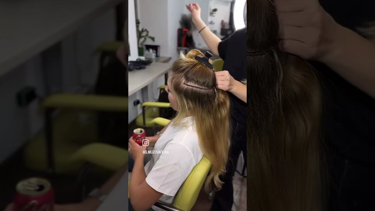 Мои любимые преображения ❣️ #music #наращиваниеволос #hair #hairextensions #загущениеволос #blonde смотреть онлайн