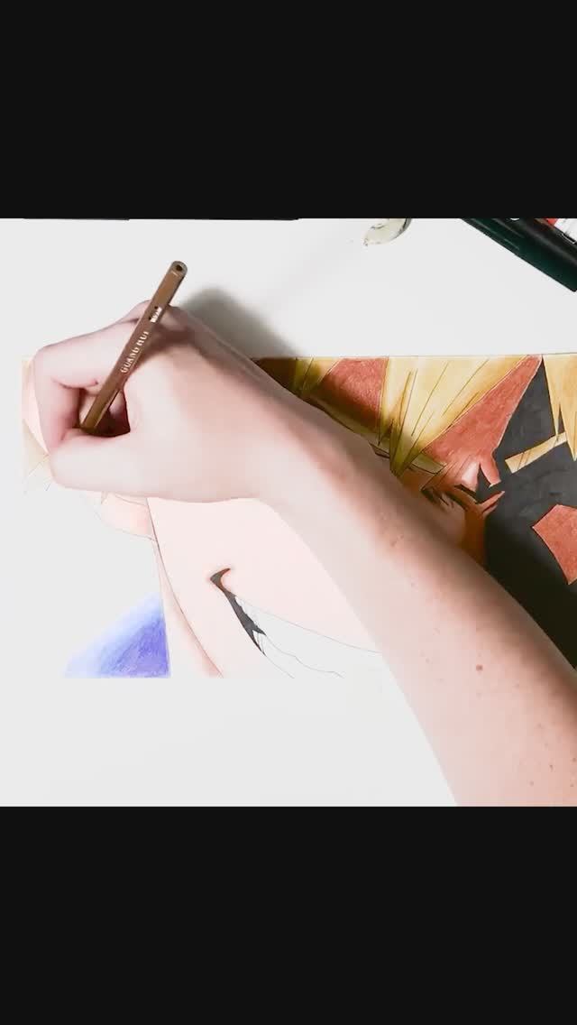 Рисую Бакуго из аниме Моя геройская академия. #art #drawing #anime #animeart  #аниме #амв #бакуго