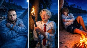 ВЫЖИВАНИЕ НА ОСТРОВЕ #3. Ночевка по отдельности ( парадеевич)