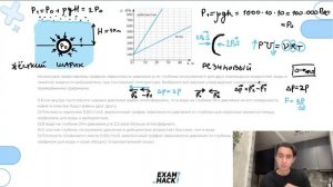На рисунке представлены графики зависимости давления p от глубины погружения h для двух - 23169