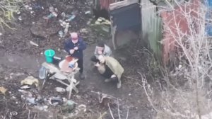 Обучение наглого украинского боевика